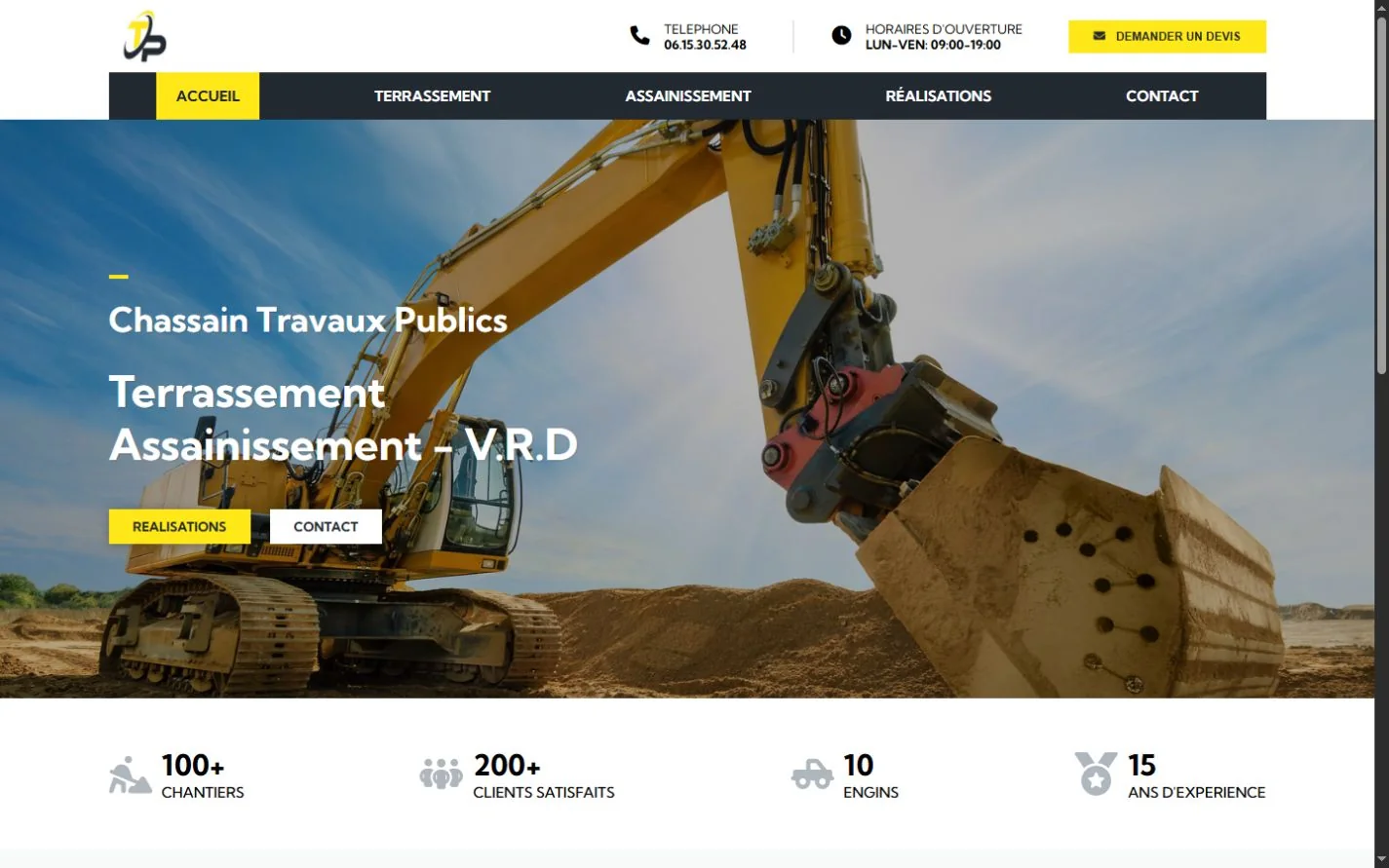 Ancienne version du site Chassain TP